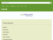 Tablet Screenshot of livepollachi.com